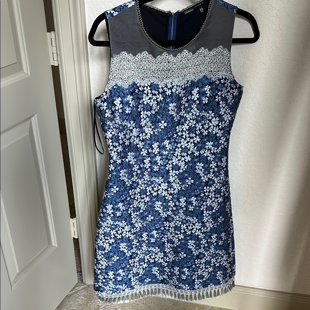 Floral Lace Sleeveless Dress